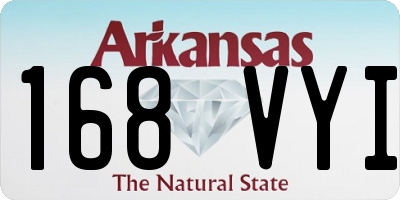 AR license plate 168VYI