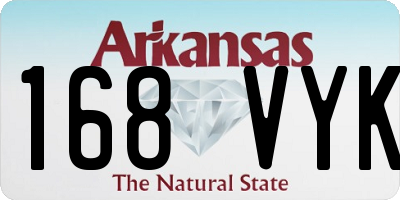AR license plate 168VYK