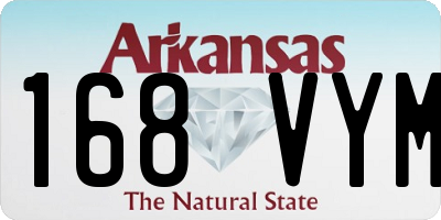 AR license plate 168VYM