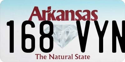 AR license plate 168VYN
