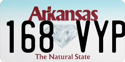 AR license plate 168VYP