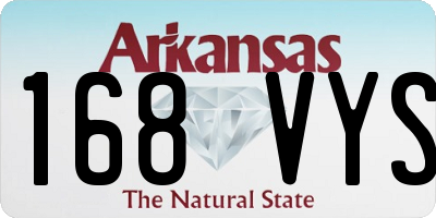 AR license plate 168VYS