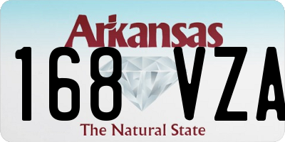 AR license plate 168VZA