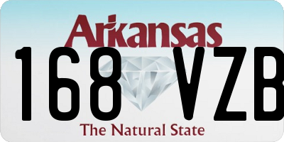 AR license plate 168VZB