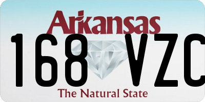 AR license plate 168VZC