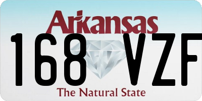 AR license plate 168VZF