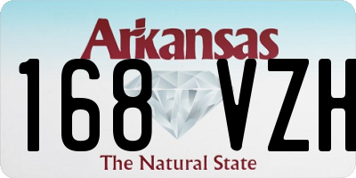 AR license plate 168VZH