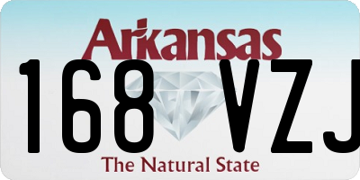AR license plate 168VZJ