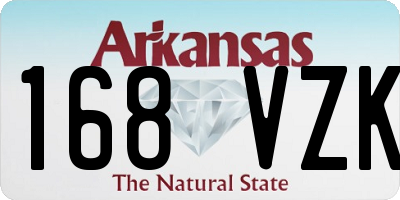 AR license plate 168VZK