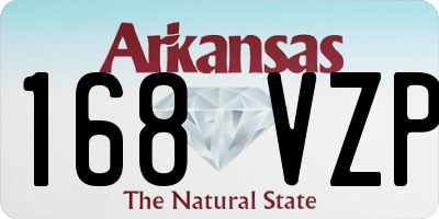 AR license plate 168VZP
