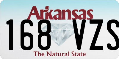 AR license plate 168VZS