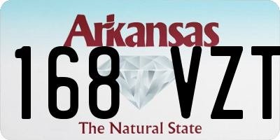 AR license plate 168VZT
