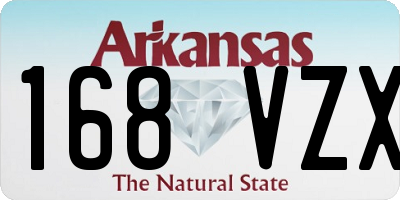 AR license plate 168VZX