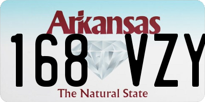 AR license plate 168VZY