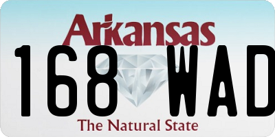 AR license plate 168WAD