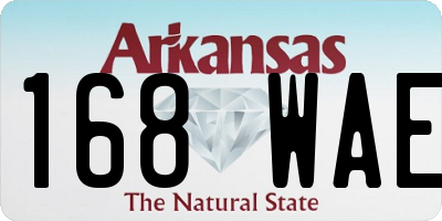 AR license plate 168WAE