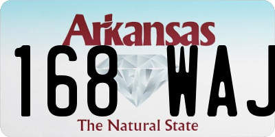 AR license plate 168WAJ