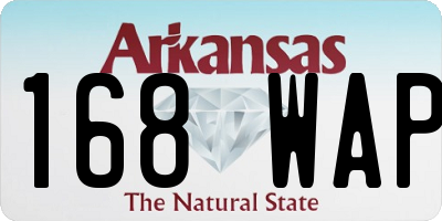 AR license plate 168WAP