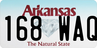 AR license plate 168WAQ