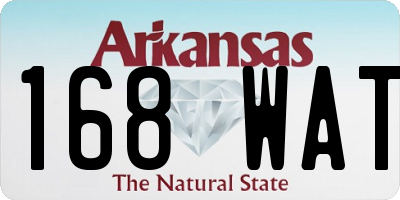 AR license plate 168WAT