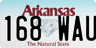 AR license plate 168WAU