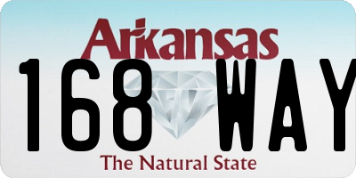 AR license plate 168WAY
