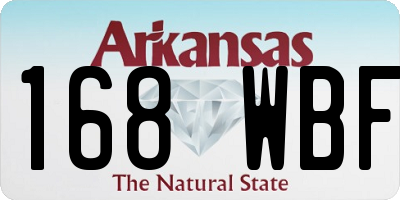 AR license plate 168WBF