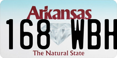 AR license plate 168WBH