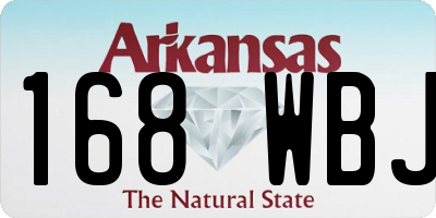AR license plate 168WBJ