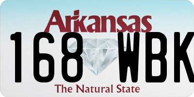 AR license plate 168WBK