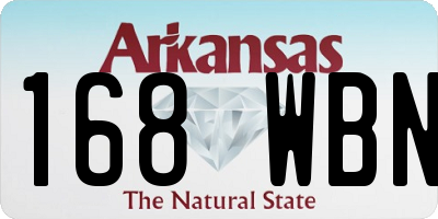 AR license plate 168WBN