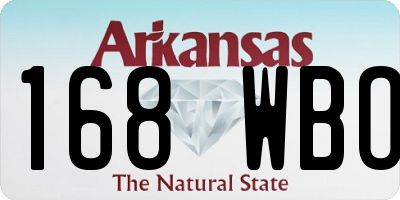 AR license plate 168WBO