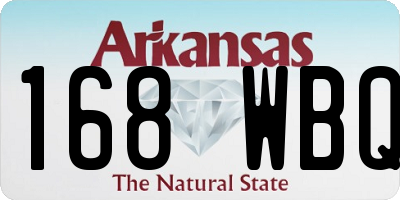 AR license plate 168WBQ