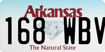 AR license plate 168WBV