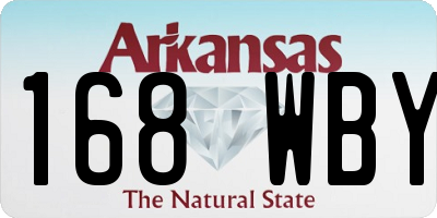 AR license plate 168WBY