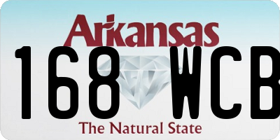 AR license plate 168WCB