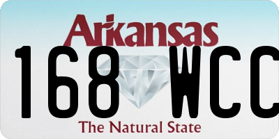 AR license plate 168WCC