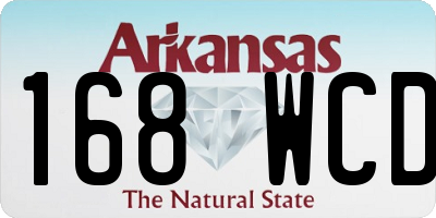 AR license plate 168WCD