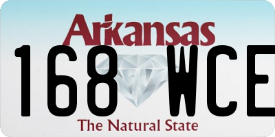 AR license plate 168WCE