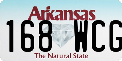 AR license plate 168WCG