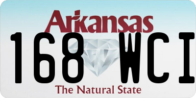 AR license plate 168WCI