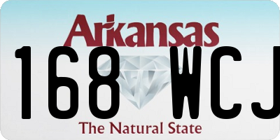 AR license plate 168WCJ
