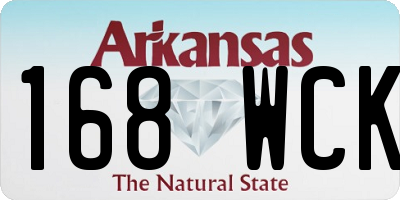 AR license plate 168WCK