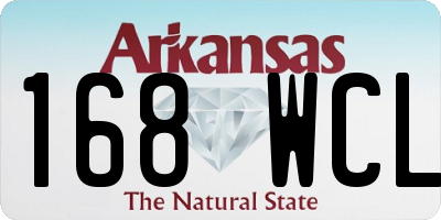 AR license plate 168WCL