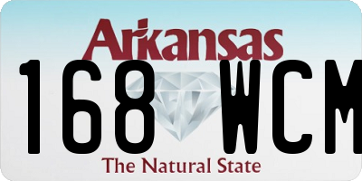 AR license plate 168WCM