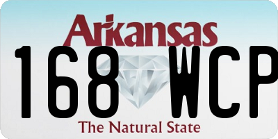 AR license plate 168WCP