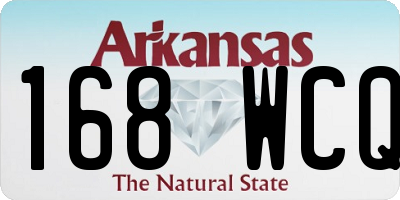 AR license plate 168WCQ