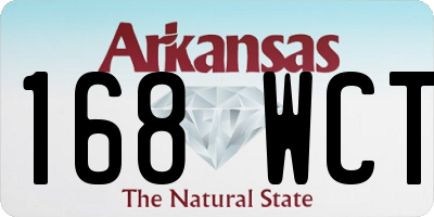 AR license plate 168WCT