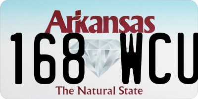 AR license plate 168WCU