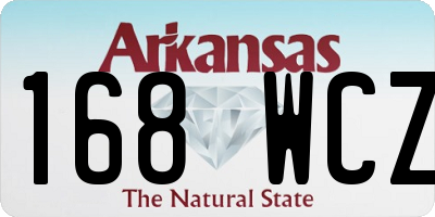 AR license plate 168WCZ